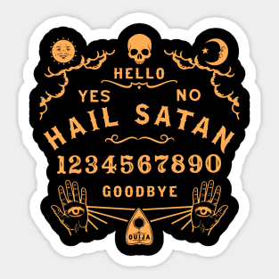 Hail Satan Ouija Board Sticker